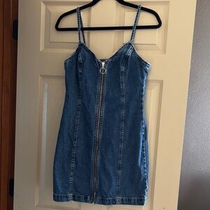 Topshop Moto Denim Mini Dress